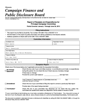 Minnesota Campaign Finance Report