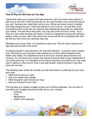 Long Term Care Planning Guide
