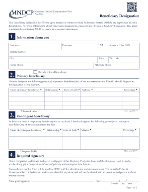 Minnesota Beneficiary Designation Form