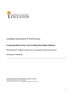 CAP Model Protocol Post-Conference Planning Form