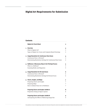 Digital Art Submission Checklist