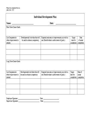 Individual Development Plan