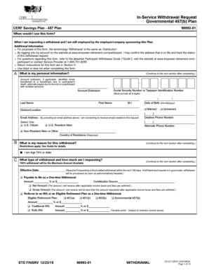 In-Service Withdrawal Request Form