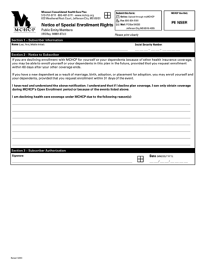 Missouri Consolidated Health Care Plan Enrollment Form