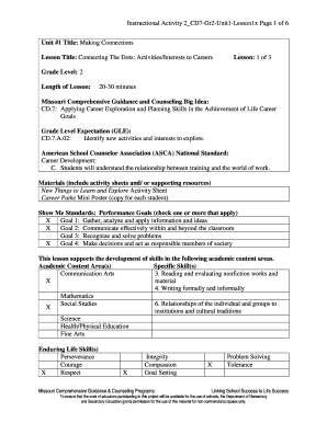 Career Exploration Activity Sheet