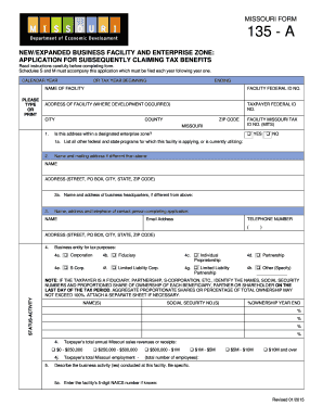 Missouri Form 135-A