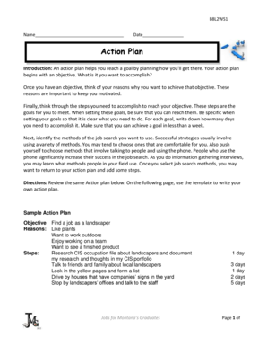 Action Plan Template