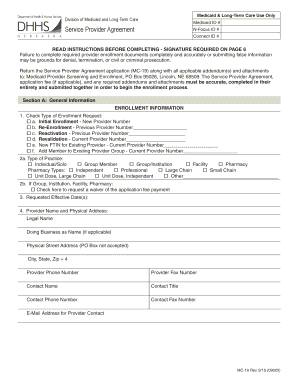 Nebraska Medicaid Service Provider Agreement