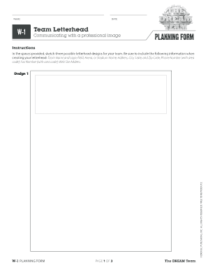 Team Letterhead Design Template