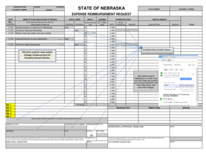 Nebraska Expense Reimbursement Request