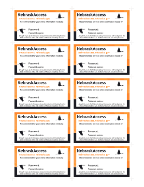 NebraskAccess Password Reset Form