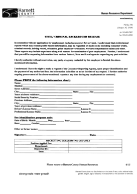 Harnett County Civil Criminal Background Release