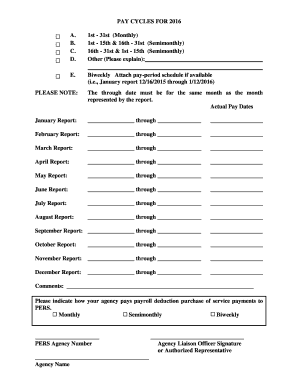 Payroll Deduction Purchase of Service Payments Form