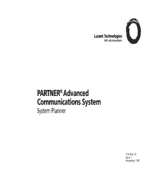 PARTNER Advanced Communications System Planner