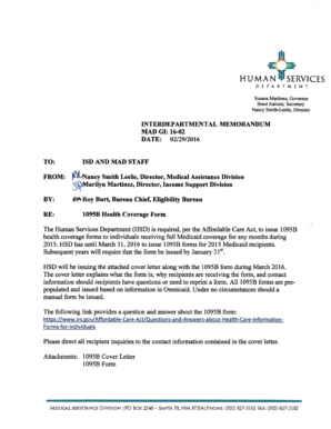 1095B Health Coverage Form