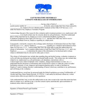 EAP Mandatory Referrals Consent Form