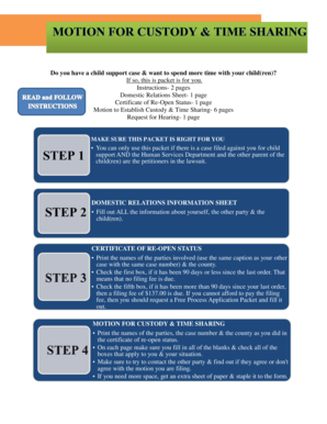 New Mexico Motion to Establish Custody & Time Sharing