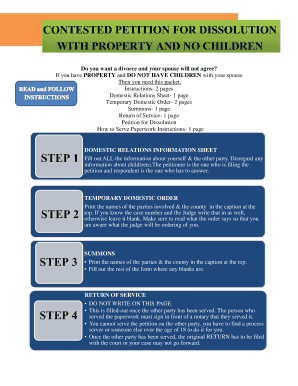 New Mexico Divorce Packet