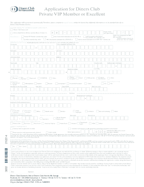 Diners Club Card Application