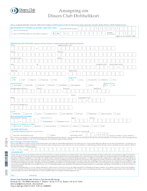 Diners Club Credit Card Application