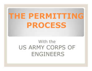 US Army Corps of Engineers Farm Pond/Irrigation Exemption Request