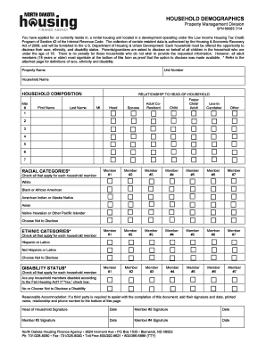 Low Income Housing Tax Credit Demographics Form