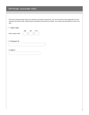 Incarcerated Father Parenting Survey
