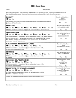 OEDI Score Sheet