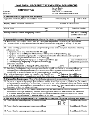 Colorado Senior Property Tax Homestead Exemption