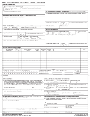 Dental Claim Form