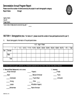 Annual Program Report