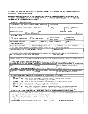 Ohio Pharmacist Exam Application