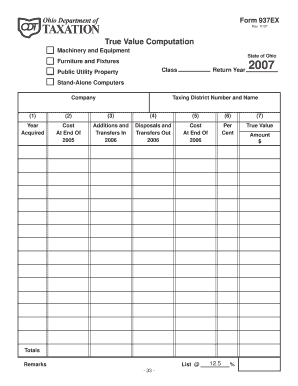Ohio Public Utility Property Class Return