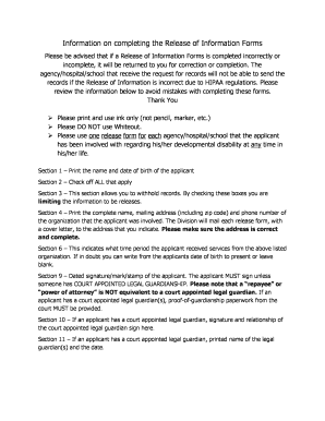 Release of Information Form
