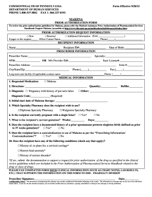 Pennsylvania Makena Prior Authorization Form