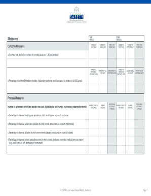 Norovirus Preparedness Outcome and Process Measures Worksheet