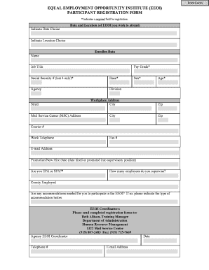 EEOI Participant Registration Form