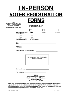 FORMS ACCEPTED THROUGH - elections ri