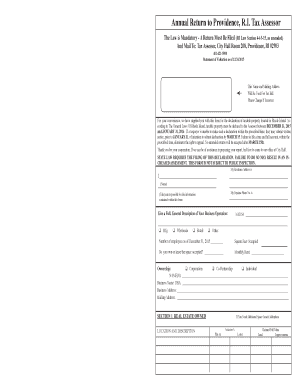 Rhode Island Leasehold Improvements Annual Return