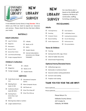 Library Resource Survey