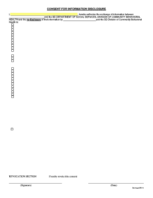 Consent for Information Disclosure
