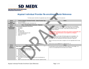 Atypical Individual Provider Re-enrollment Form