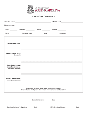 Capstone Contract