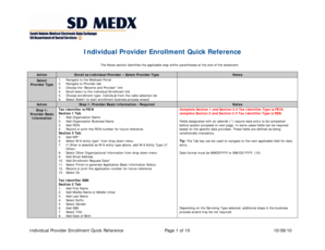 Medicaid Individual Provider Enrollment Form