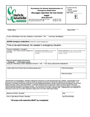 School Medication Administration Permission Form