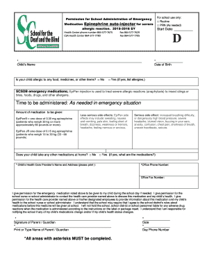 Emergency Medication Permission Form