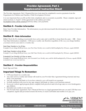 Provider Agreement Part 1 Financial Services