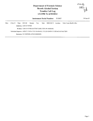 Virginia Breath Alcohol Analysis Certificate