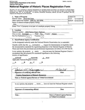 National Register of Historic Places Registration Form