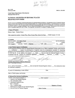 National Register of Historic Places Registration Form